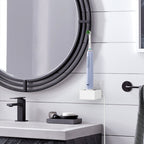 Linkidea Wall Mount Electric Toothbrush Charger Holder, Self Adhesive Tooth Brush Stand for Bathroom, Powered Toothbrush Stand Compatible with Oral-B iO 3/5, Smart Pro (Oval Charger Only)