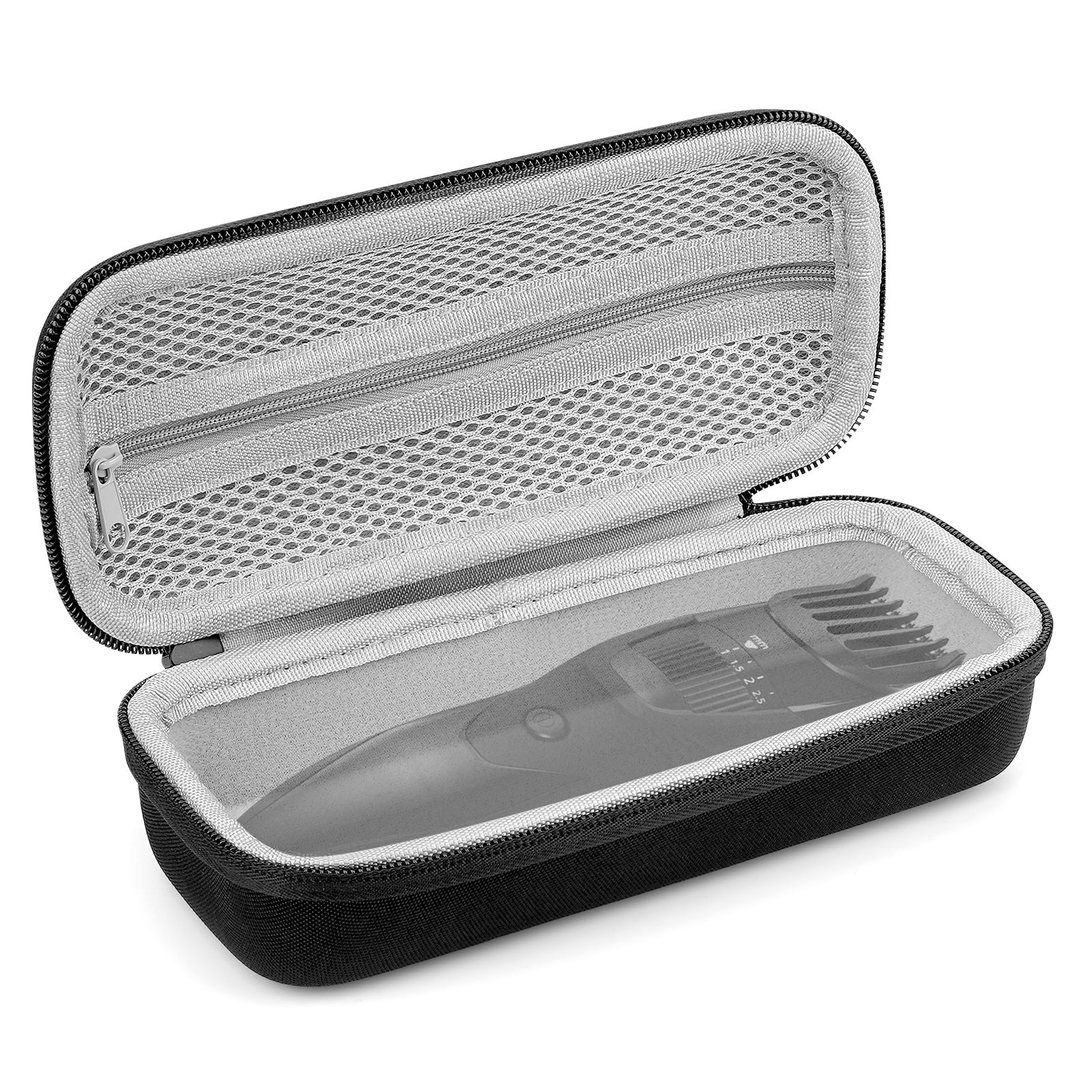 Linkidea Durable Travel Case Compatible with Wahl USA Pro Series 3026018, Manscaper Model 5708, Beard Trimmer Grooming Accessories Organizer, Portable Storage Box (Black)