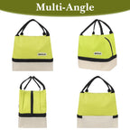 Linkidea Encrypted Oxford Cloth Lunch Bag, Large Capacity Reusable Insulated Lunch Bag for Picnic or Travel, Compatible with B.Box, Sunhanny, Pedeco, QQKO, Xgxn Lunch Box (Green)