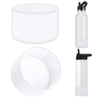 Linkidea 2 Pack Water Bottle Boot Compatible with IRON °FLASK Wide/Narrow Mouth 12oz/14oz/16oz/18oz/20oz/22oz/24oz, Silicone Bottle Bottom Sleeve Cover Bumper Protector (Clear)