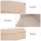 Extra Large Hard Shell Sunglasses Case, Vegan Leather Sun Glasses Storage Organizer Compatible with Rayban RBS0101S/RB8097/RB8089 (XL / Beige)