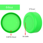 Linkidea Water Bottle Boot Compatible with YETI Rambler Bottle 64oz, Silicone Water Bottle Bottom Sleeve Cover Protector, Waterbottle Bumper (Green)