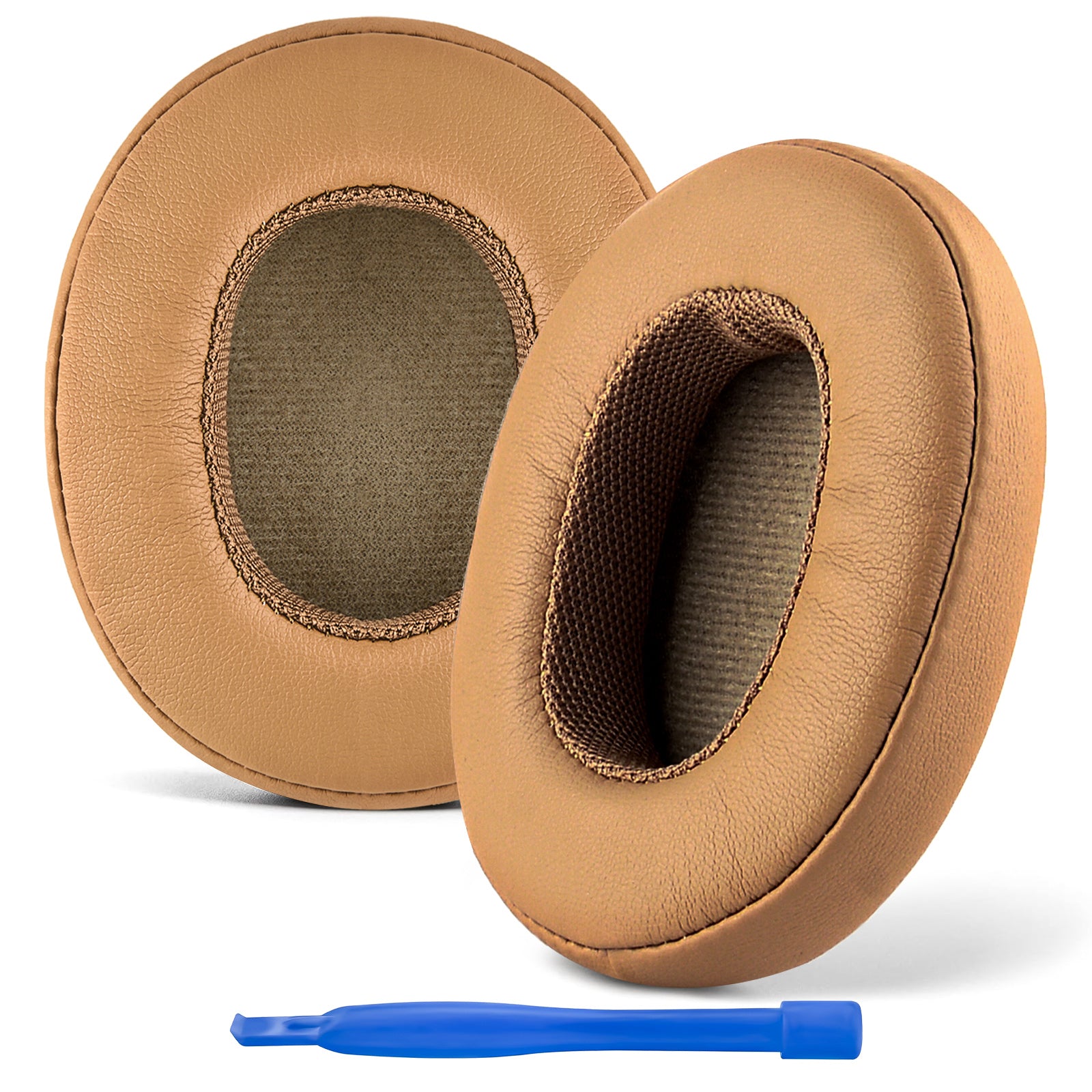 Linkidea Replacement Ear Pads for Skullcandy Crusher Wireless/Crusher Evo/Crusher ANC/Hesh 3/Venue ANC Headphones, Headset Earpads ( Protein Leather / Brown )