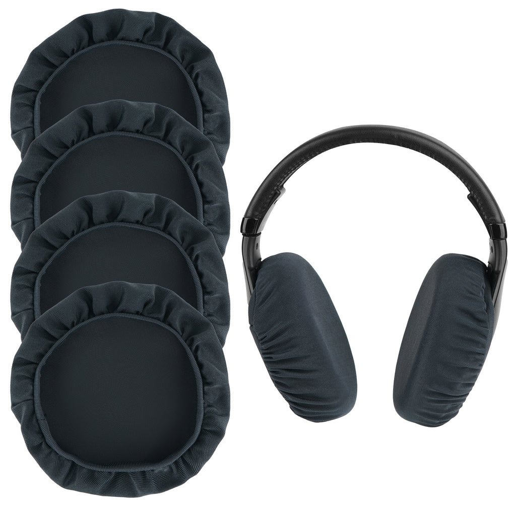 Linkidea Washable Fabric Earpad Covers for 4.3"-5.5" (11-14 cm) Headphones, Compatible with Sennheiser HD 490 PRO, Audeze Maxwell, Turtle Beach Stealth 700(Size L, Dark gray)