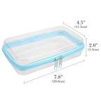 Linkidea Bikini Trimmer Storage Case, Compatible with Braun Epilator Silk-epil 9, 7, Panasonic ES-AWL6AG, Remington Smooth & Silky Trimmer, Women's Travel Hair Removal Device Bag (White)