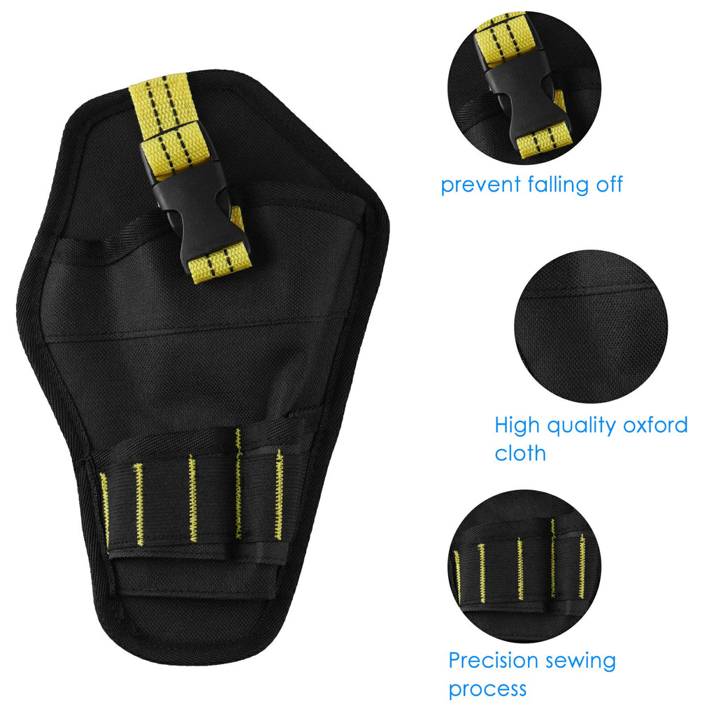 Linkidea Heavy Duty Impact Driver Holster, Portable Electric Drill Tool Waist Belt Pouch, Multi-Pocket Organizer Bag for Cordless Drill, Screwdriver, Bits and Pliers Storage