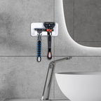Linkidea 2 Pack Holder Razor, Shaver Stand for Shower Wall, Razor Holder Compatible with Gillette Fusion 5 Power, ProGlide Shield Power, Dorco (White)