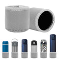 Linkidea 2 Pack Neoprene Water Bottle Boot Compatible with Thermos FUNTAINER Steel/Tritan 12oz/16oz, Ion8 Sport 12oz, JARLSON, Universal 2.3" - 2.7" Bottle Bottom Bumper Protector (Grey)