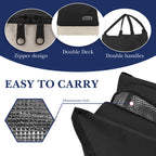 Linkidea Encrypted Oxford Cloth Lunch Bag, Large Capacity Reusable Insulated Lunch Bag for Picnic or Travel, Compatible with B.Box, Sunhanny, Pedeco, QQKO, Xgxn Lunch Box (Black)