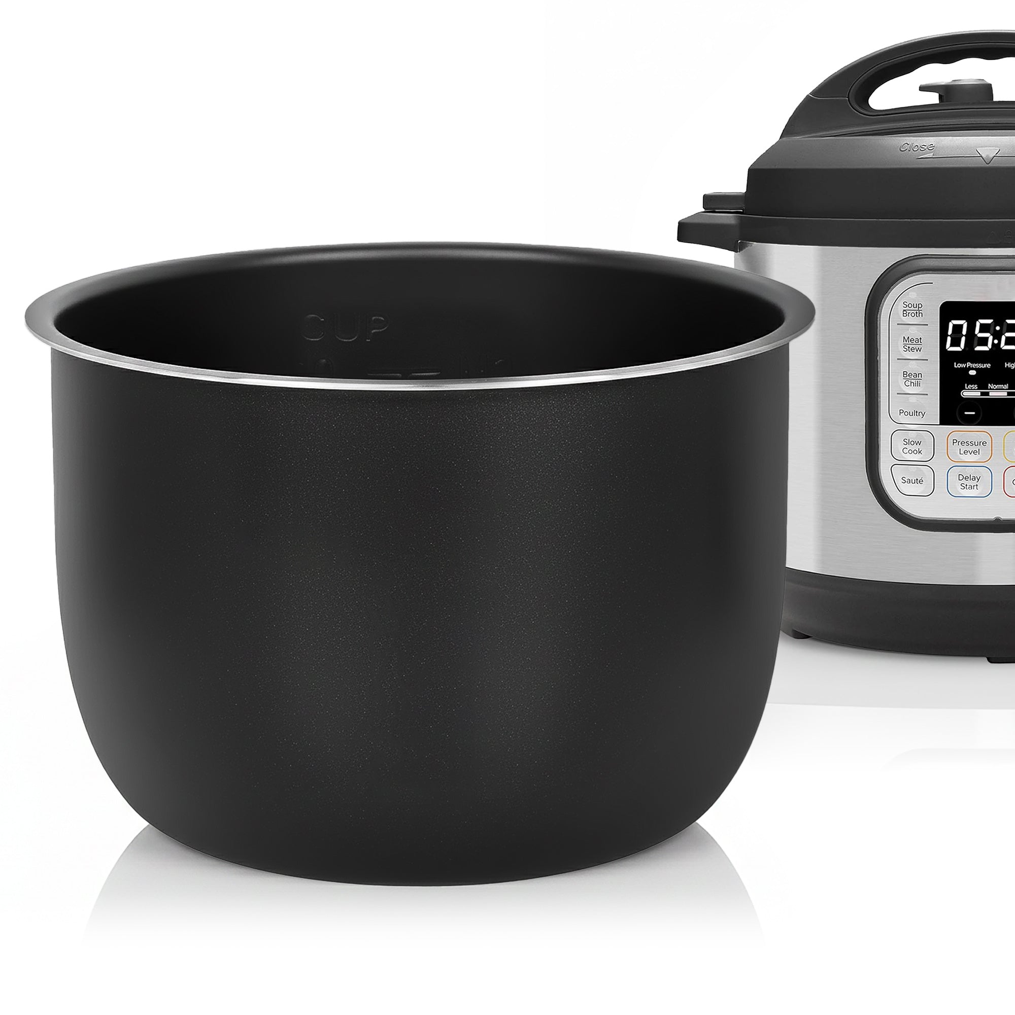 Linkidea Rice Cooker Aluminum Alloy Inner Pot Compatible with Instant Pot Duo 7-in-1, Dishwasher Safe, Replacement Bowl