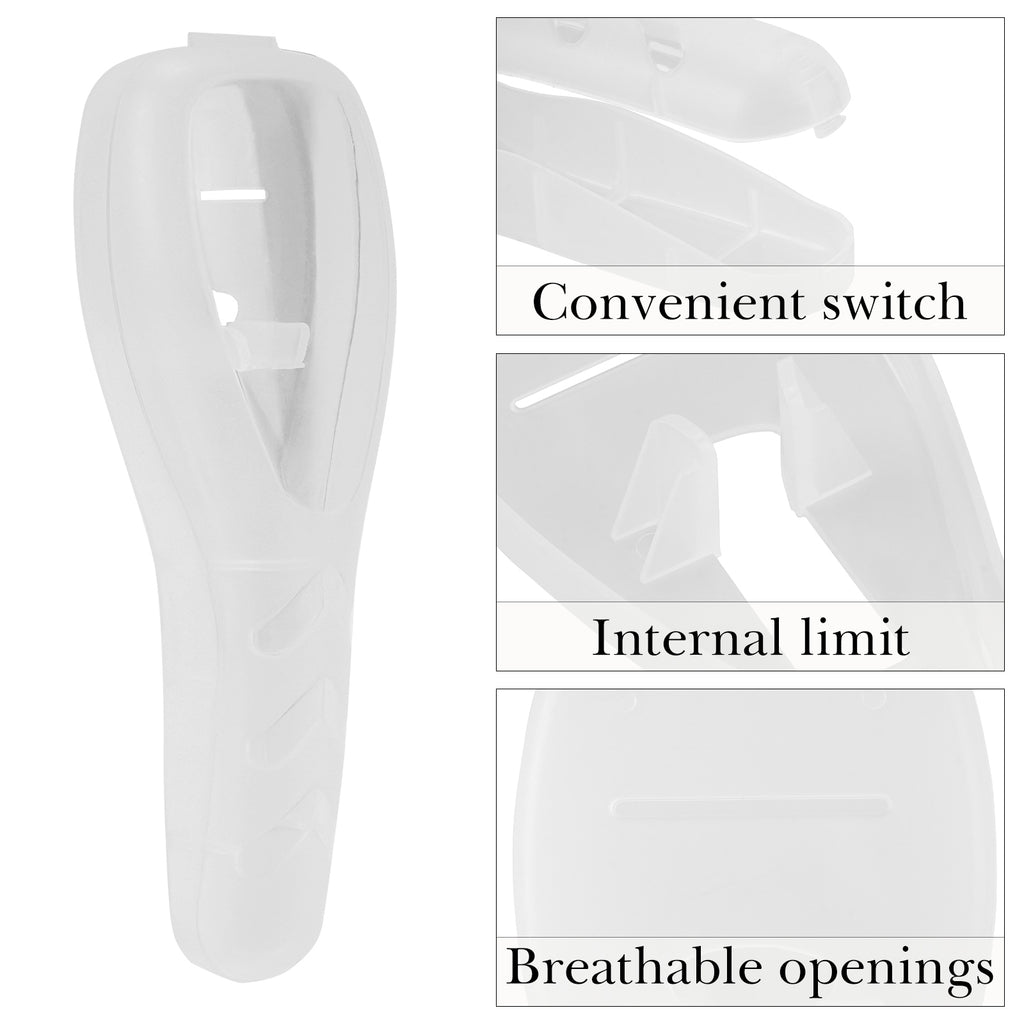Linkidea 2 Pcs Portable Travel Razor Holder, Protective Razor Case Compatible with Gillette Fusion 5 ProGlide, Sensor 3, SkinGuard, Pace 6 Pro (White)