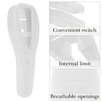 Linkidea 2 Pcs Portable Travel Razor Holder, Protective Razor Case Compatible with Gillette Fusion 5 ProGlide, Sensor 3, SkinGuard, Pace 6 Pro (White)