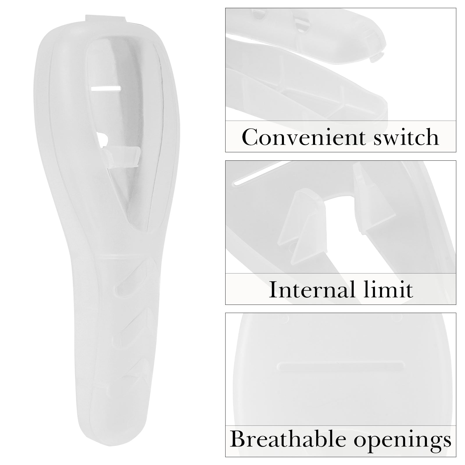 Linkidea 2 Pcs Portable Travel Razor Holder, Protective Razor Case Compatible with Gillette Fusion 5 ProGlide, Sensor 3, SkinGuard, Pace 6 Pro (White)