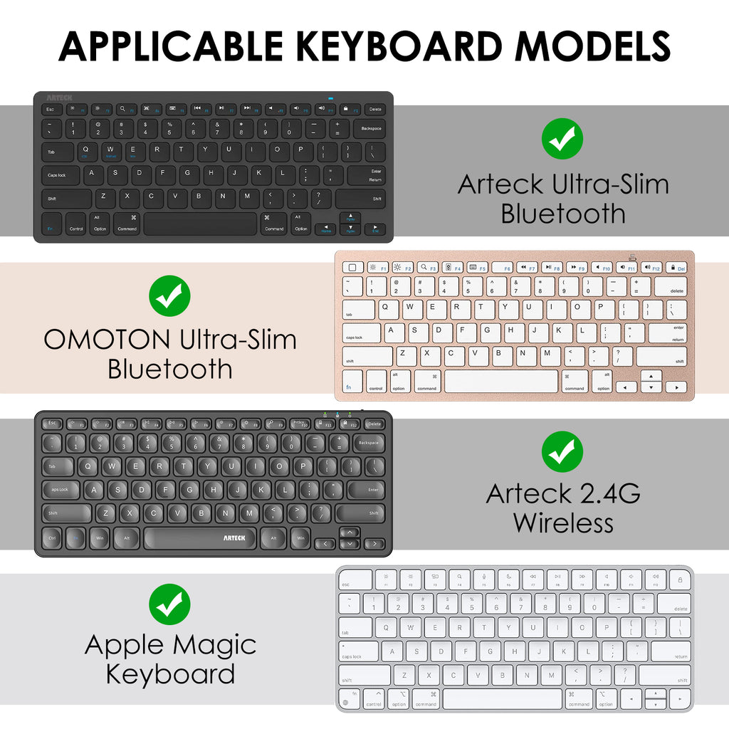 Linkidea Vegan Leather Keyboard Cover Sleeve Case Compatible with Logitech Pebble Keys 2 K380s / K380 / Keys-to-GO 2 (Dark Blue)