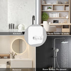 Linkidea 5 Pack Plastic Wall Mounted Razor Holder, Self-Adhesive Shaver Hook for Bathroom Shower, Space-Saving Storage Compatible with Gillette Vector 3 Razors