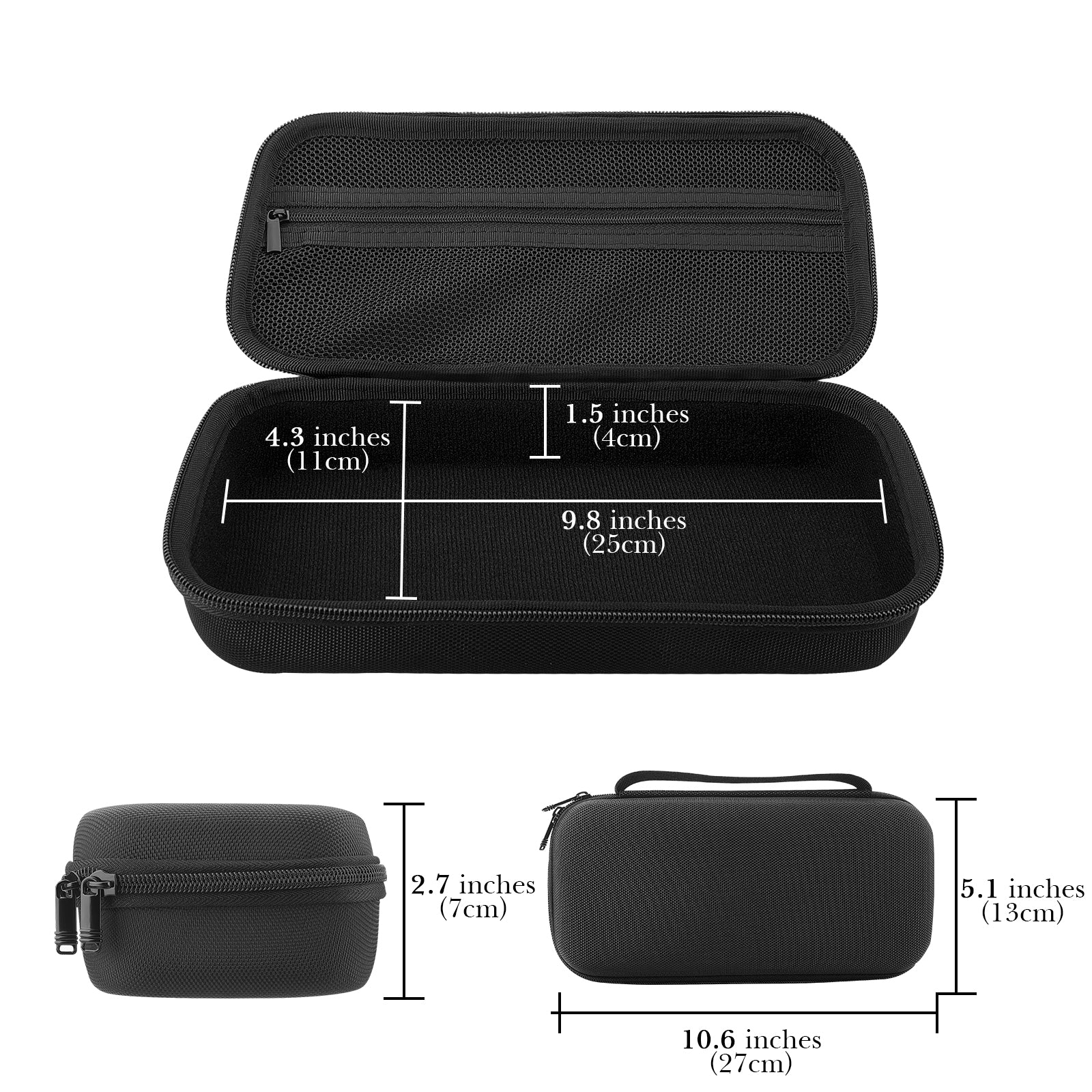 Linkidea Car Jump Starter Hard Shell Storage Case, Carrying Travel Protection Case Suitable for Jump Starter Up to 4.3 Inches Wide