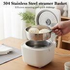 Linkidea 304 Stainless Steel Rice Cooker Steamer Tray Compatible with AROMA-ARC-954SBD, Multi-Purpose Vegetable Steaming Basket for Pot (Silver)