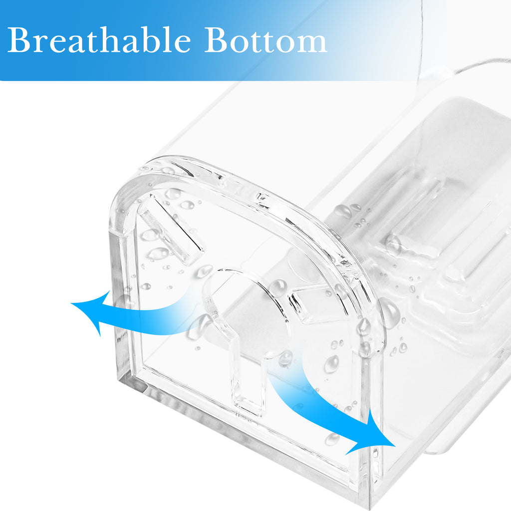 Linkidea Wall Mount Electric Toothbrush Holder for Shower, Plastic Power Brush Hanger, Self Adhesive Organizer Compatible with Oral-B iO Series, Philip Sonicare ProtectiveClean (Clear)