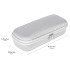 Linkidea Hard Shell Shaver Travel Case, Compatible with Philips Norelco 2400, 3600, MANSPOT Electric Razor, Portable Storage Organizer (Silver)