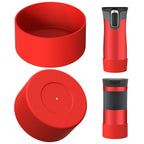 Linkidea 2 Pack Water Bottle Boot Compatible with Contigo West Loop 2.0 16oz/20oz/24oz, Huron 2.0 16oz/20oz, Silicone Anti-Slip Bottle Bottom Bumper Protector (Red)