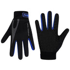 Linkidea Kids Winter Running Gloves, Adjustable Compression Gloves with Anti-Slip Grip Fits Kids Youth, Breathable Soccer Accessories Compatible Touchscreen (Blue, M)
