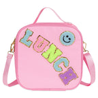 Linkidea Lunch Tote Bag, Cartoon Pattern Lunch Box Bag, Portable Reusable Lunch Box Container for Picnic or Camping, Compatible with B.Box, Sunhanny, Pedeco, QQKO, Xgxn Lunch Box (Pink)