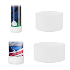 Linkidea 2 Pack Anti-Rust Silicone Bottom Sleeve for Shaving Foam & Cream Cans, Shave Gel Bottles, Prevent Bathroom Rust Spots, Fit Standard Cylindrical Shaving Containers (Small & Large)