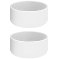 Linkidea 2-Pack Shaving Cream Can Holder, Silicone Protector for Shave Gel & Foam Cans, Bathroom Sink Counter Shaving Can Stand Compatible with Barbasol, Gillette, Proraso 10 oz (White)