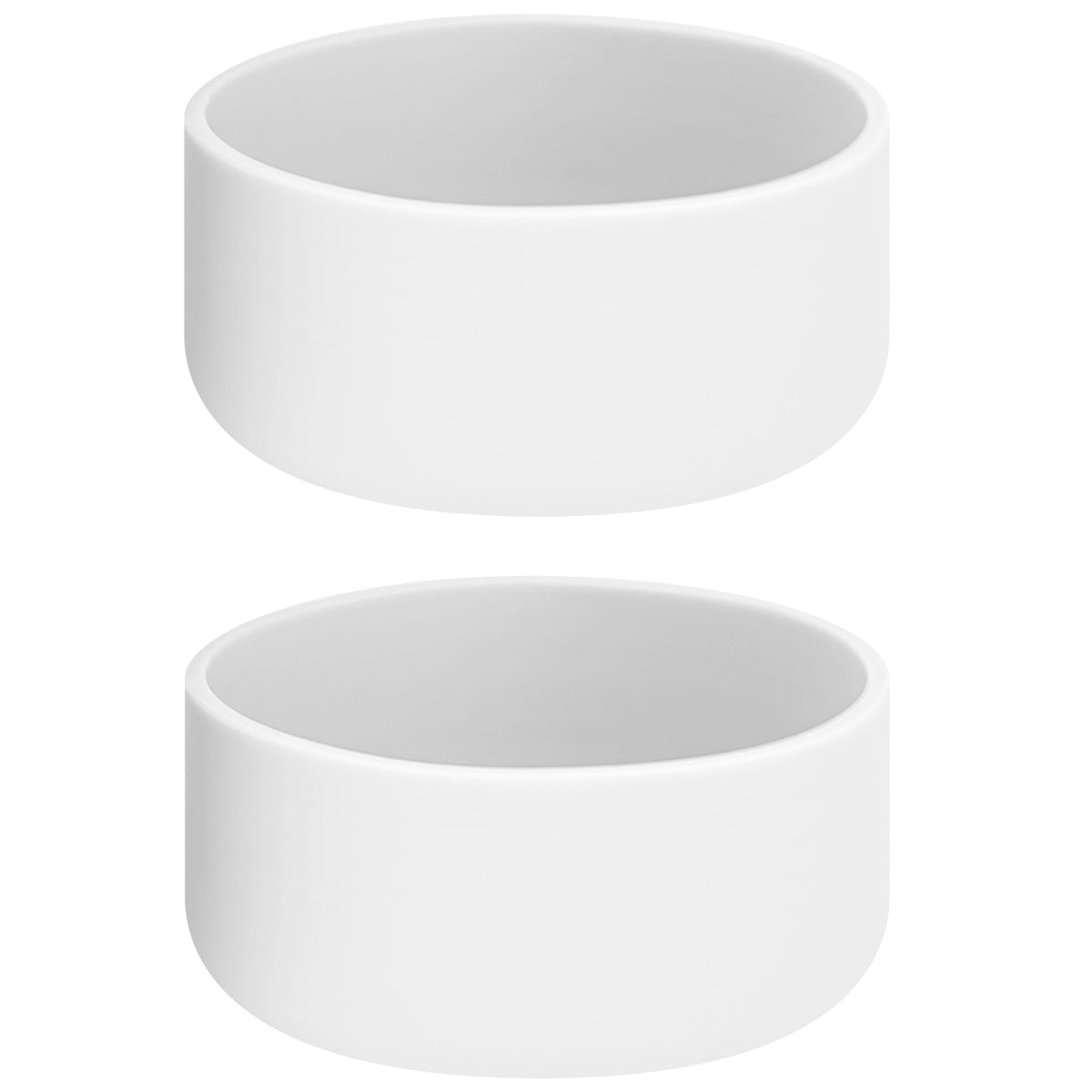 Linkidea 2-Pack Shaving Cream Can Holder, Silicone Protector for Shave Gel & Foam Cans, Bathroom Sink Counter Shaving Can Stand Compatible with Barbasol, Gillette, Proraso 10 oz (White)