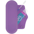 Linkidea Manual Toothbrush Toothpaste Travel Case, Silicone Brush Bag with Magnetic Snap, Protective Storage Compatible with Colgate ExtraClean, Oral-B CrossAction (Purple)