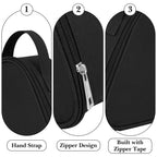 Linkidea Medium Reusable Lunch Bag, Insulated Snack Pouch, Leakproof Food Storage Bag for Sandwiches, Snacks and Fruits, Compact Lunch Tote for Daily Use (Black)