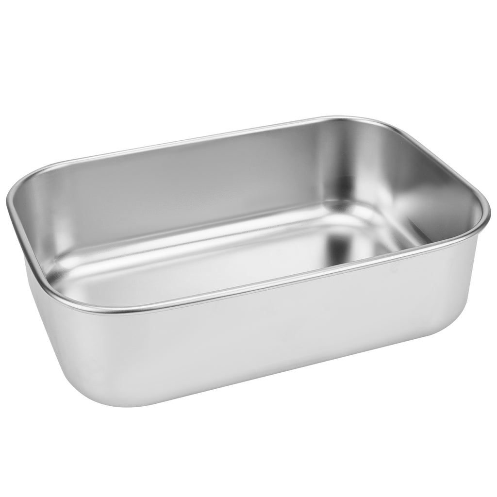 Linkidea 304 Stainless Steel Electric Lunch Box Inner Container, Compatible with DUPASU 1.8L, 8.7" Removable Reusable Tray, Non-Compartments Food Organizer Replacement (Silver)