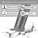 Linkidea 2 Pack Water Bottle Boot Compatible with 25oz S'well ORIGINAL, BJPKPK, Konokyo 25oz Cola Shaped Bottles, Silicone Bottle Boot Bottom Sleeve Cover Protector, Bottle Bumper (Gray)