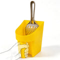 Cat Litter Scoop Holder with Storage Bucket, Large Capacity Litter Tool Container with Durable Plastic Scooper, Deep Shovel Design for Easy Clumping Litter Box Cleaning