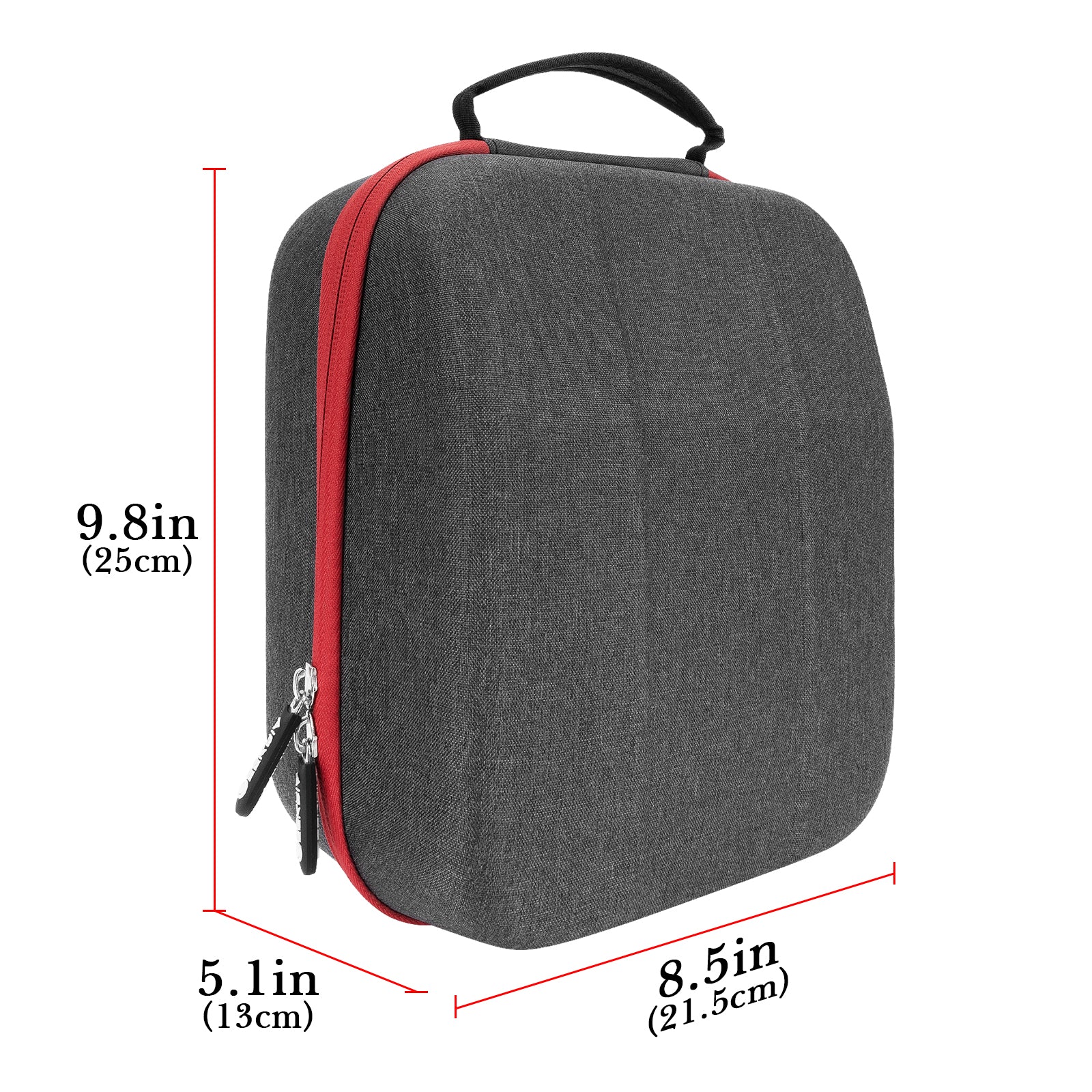 Linkidea Weaving Lunch Box, Hard Lunch Box Storage Container with Hand Strap, Reusable Lightweight Lunch Box Compatible with OmieBox Lunch Box (Grey)