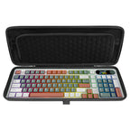 Linkidea Hard Travel Case for Compact 90%-96% Keyboard, Computer 100 Key Wireless / Wired Keyboard Carrying Protective Storage Box Bag, Compatible with RK Royal KLUDGE S98, AULA F99 Pro