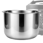Linkidea Stainless Steel Rice Cooker Inner Pot Compatible with Aroma ARC-2000SB, No-Coating Replacement Bowl, Dishwasher Safe