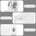 Linkidea 2 Pack Plastic Wall Mount Razor Holder, Compatible with Gillette Fusion 5, Harry's 5 Blade, Dorco Pace 6 Pro, Bathroom Shaving Accessories Organizer (White)