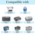 Linkidea Insulated Snack Bag, Thermal Lunch Tote, Reusable Picnic Accessories for Adults, Portable Food Storage Pouch, Waterproof Lunch Cooler Bag(Blue)