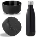 Linkidea 2 Pack Water Bottle Boot Compatible with 17oz ORIGINAL, BJPKPK, MIRA Cascade Cola Shaped Bottles, Silicone Bottle Bottom Sleeve Bumper Protector (Black)