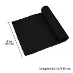 Linkidea Piano Keyboard Anti Dust Key Cover, Fabric Key Cover Cloth Soft Dustproof for 88 Keys Acoustic & Digital Piano and Electronic Keyboard (Classic Black)