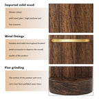 Linkidea Shower Wall Mount Electric Razor Holder, Organizer with Self-Adhesive Wood Backing, Shaver Stand Compatible with Philips Norelco 2, 5, 6 Series, MANSCAPED Lawn Mower 3.0 (Brown)
