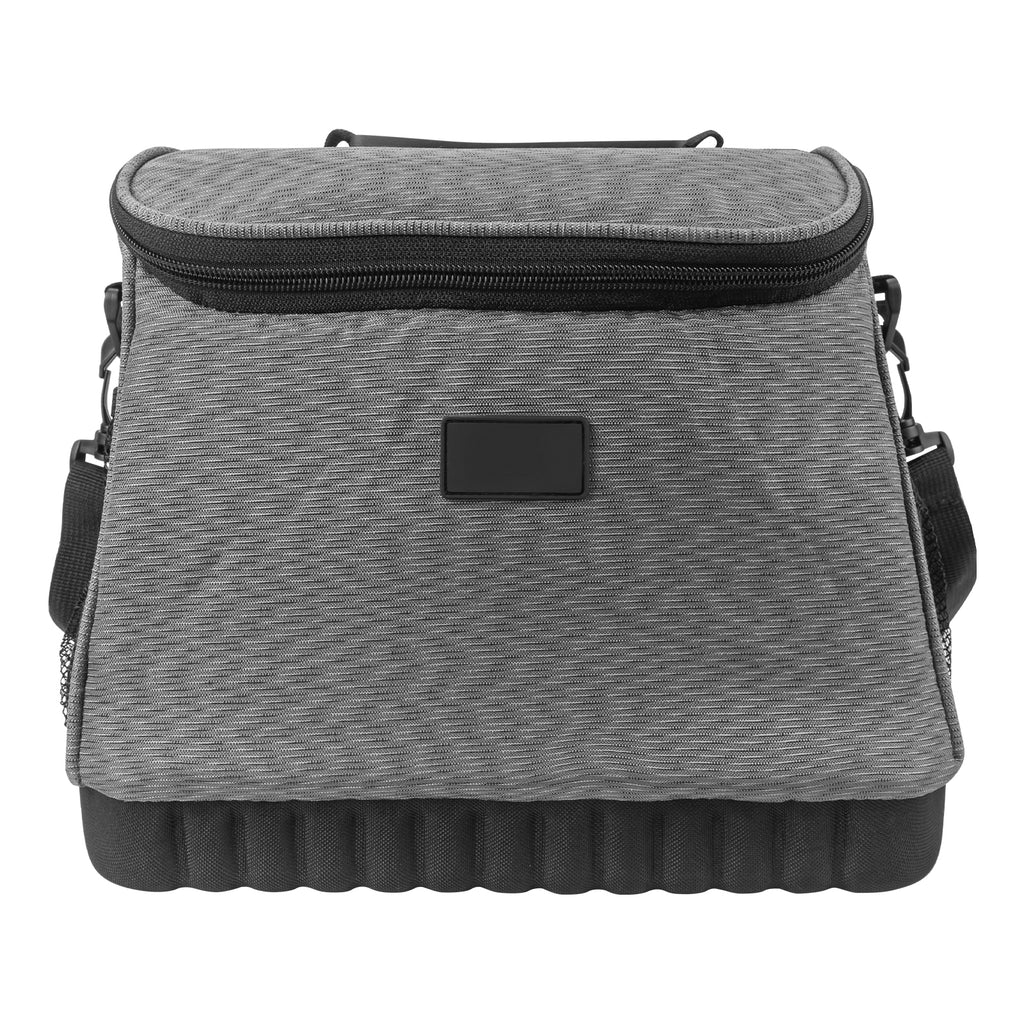 Linkidea Large Capacity Insulated Lunch Bag, EVA Hard Bottom Lunch Tote Bag for Adults, Leak Proof Insulated Lunch Box Bag Compatible with Bentgo Classic, Amathley, Crock-Pot(Grey)