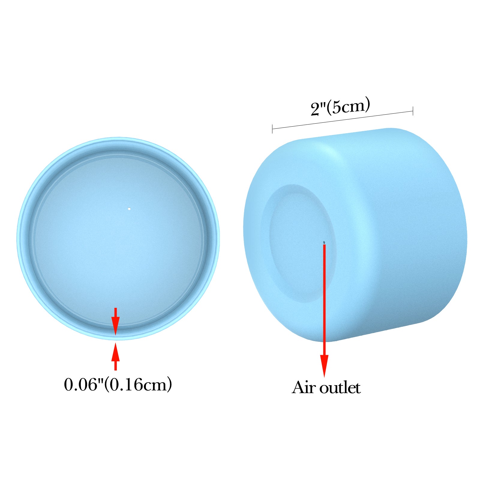 Linkidea 2 Pack Water Bottle Boot Compatible with Stanley Quencher H2.0 20oz/30oz/40oz, IceFlow Flip 20oz/30oz Tumbler, Silicone Bottle Bottom Sleeve Cover Bumper Protector (Light Sky)