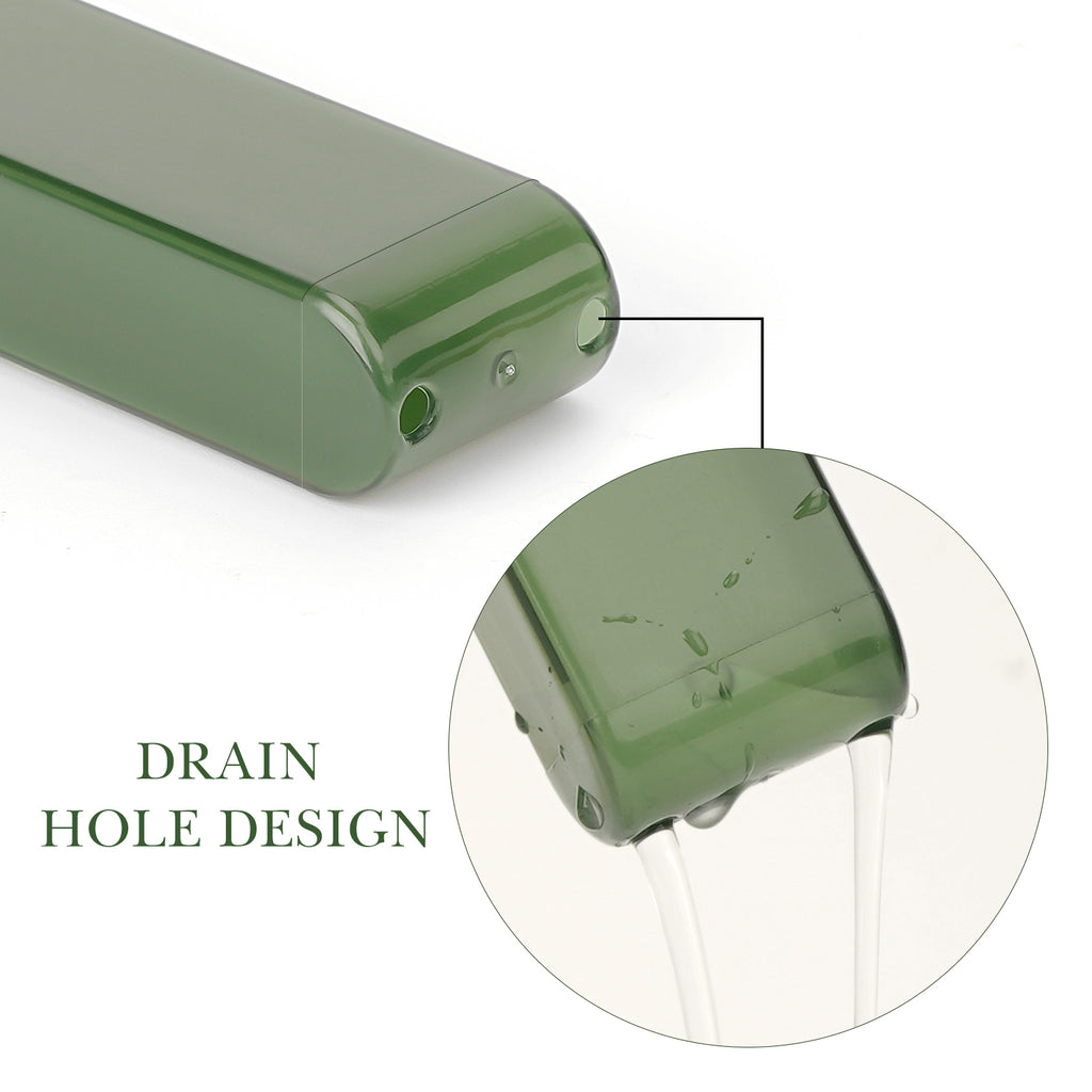 Linkidea 3 Pack Travel Toothbrush Case, Portable Plastic Toothbrush Holder with Drainage Holes, Toothbrush Container for Travel Camping Compatible with Colgate Extra Clean, Oral-B CrossAction