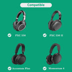 Linkidea Audio Cable for Sennheiser PXC 550, PXC 550 II, Momentum 4, Accentum Plus Headphones, 3.5mm to 2.5mm Replacement Aux Cord (5 ft/1.5 m)