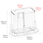 Linkidea 2 Pack Wall Mount Toothbrush Holder for Bathroom, Plastic Clear Self Adhesive Wallmount Tooth Brush Hanger Compatible with Oral-B iO Series, Philips Sonicare 5100/5300, 7AM2M(Transparent)
