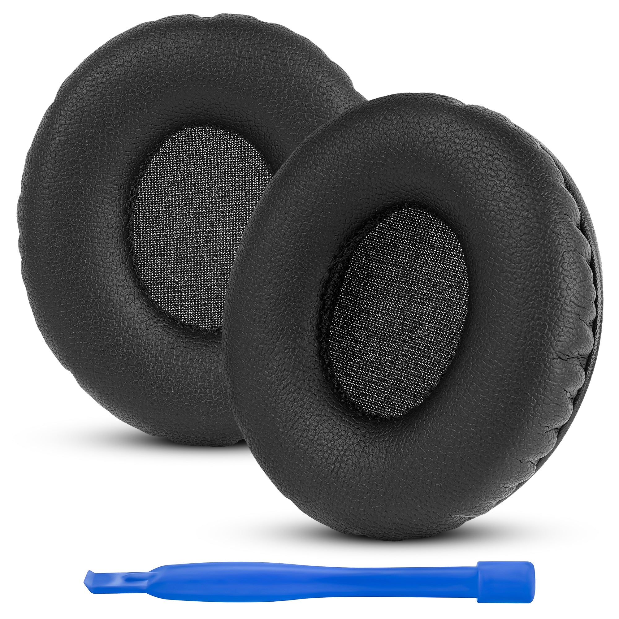 Replacement Comfortable Ear Pads Compatible with Solo HD Headphones ( Protein Leather / Black)