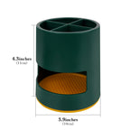 Linkidea Electric Countertop Toothbrush Holder, 4 Slots Plastic Brush Organizer Compatible with Oral-B iO Series, Philips Sonicare ProtectiveClean, Colgate ExtraClean (Green)