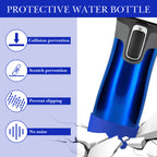 Linkidea 2 Pack Water Bottle Boot Compatible with Contigo West Loop 2.0 16oz/20oz/24oz, Huron 2.0 16oz/20oz, Silicone Anti-Slip Bottle Bottom Bumper Protector (Navy Blue)